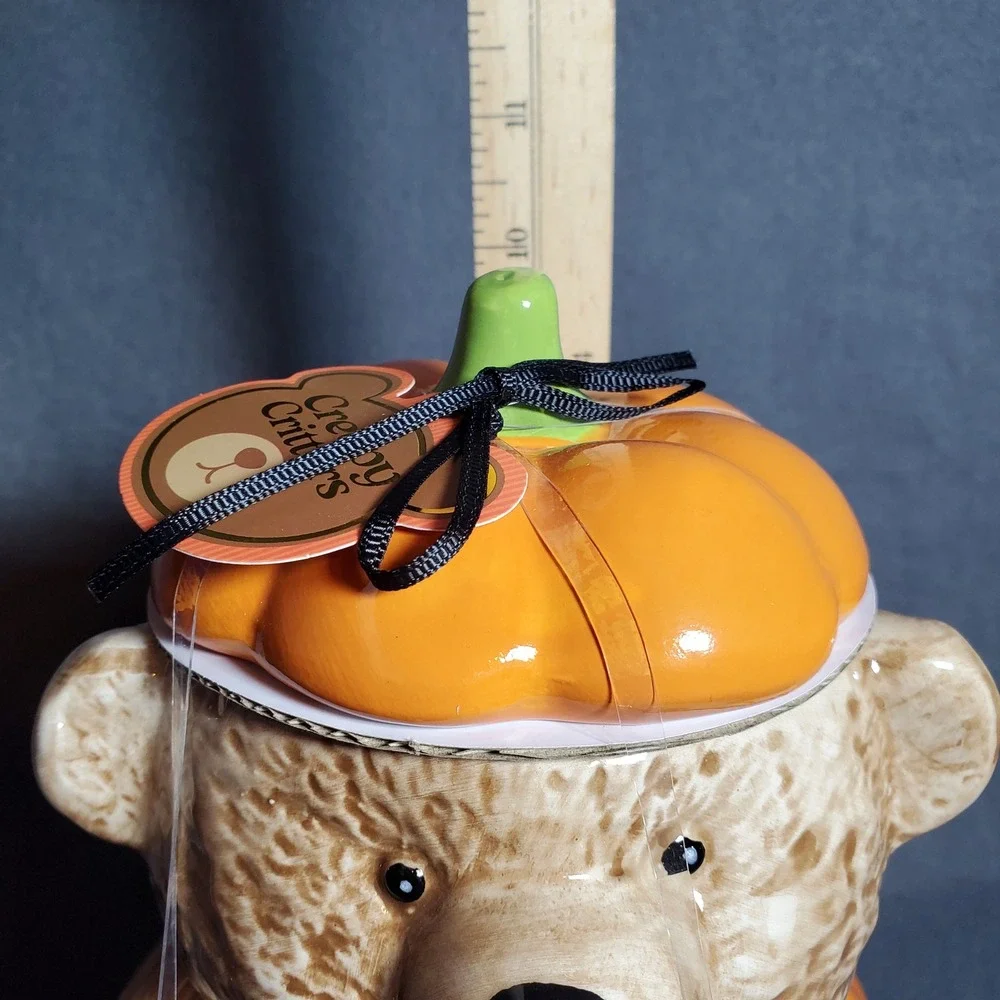 Tiktok Viral Halloween Creepy Critters Pumpkin Bear Cookie Jar 72oz